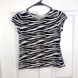 H&M Zebra Top